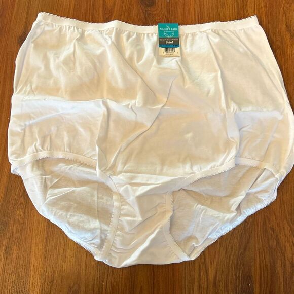 NWT vanity fair perfectly yours tailored brief star white size 2 XL 100% cotton - Picture 1 of 4